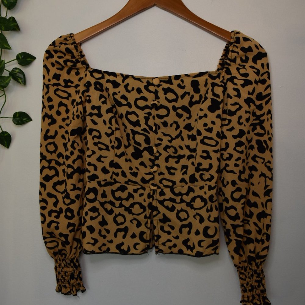 SHEIN Cheetah Blouse